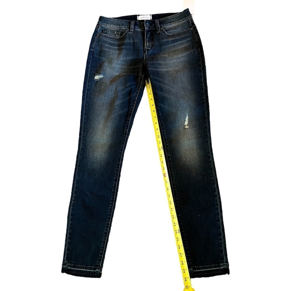 Yummie distressed skinny jeans, new with tags, size 27